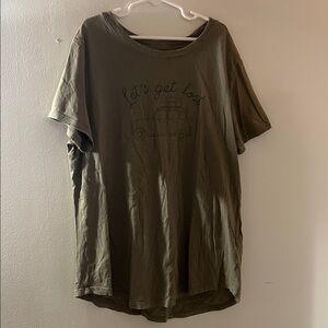 Old Navy Khaki Graphic Tee